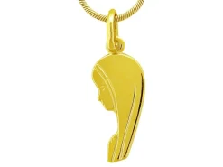 Złota zawieszka - medalik Matka Boska