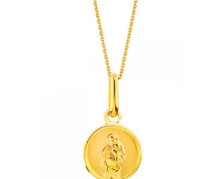 Złota zawieszka - medalik Matka Boska