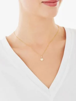 Złota zawieszka - medalik Matka Boska