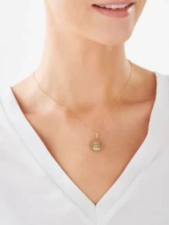 Złota zawieszka - medalik Matka Boska