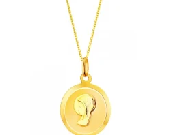 Złota zawieszka - medalik Matka Boska