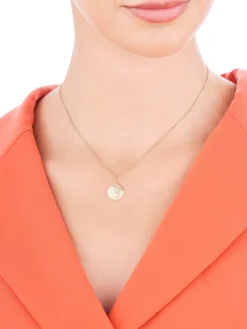 Złota zawieszka - medalik Matka Boska Częstochowska