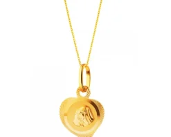 Złota zawieszka - medalik Matka Boska