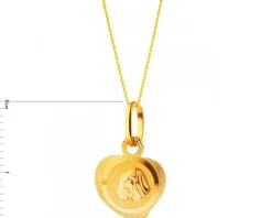 Złota zawieszka - medalik Matka Boska