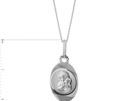 Złota zawieszka - medalik Matka Boska Częstochowska