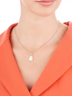 Złota zawieszka - medalik Matka Boska