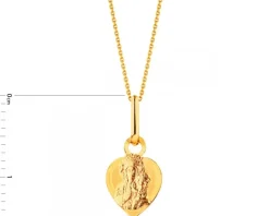Złota zawieszka - medalik Matka Boska Częstochowska