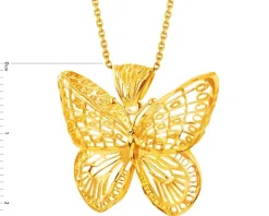 Złota zawieszka - motyl