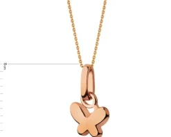 Złota zawieszka - motyl