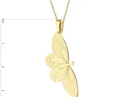 Złota zawieszka  - motyl