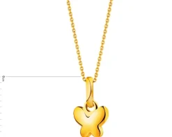 Złota zawieszka - motyl