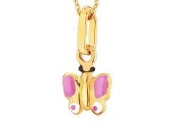 Złota zawieszka - motyl