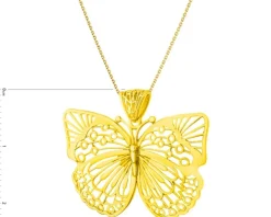 Złota zawieszka - motyl