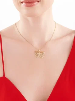 Złota zawieszka - motyl