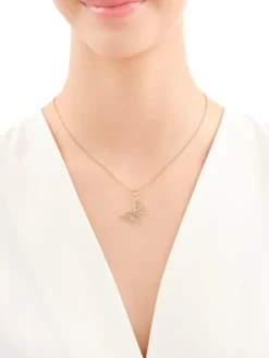 Złota zawieszka - motyl