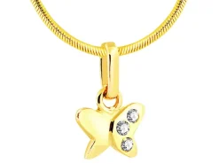 Złota zawieszka - motyl