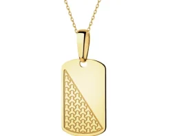 Złota zawieszka - nieśmiertelnik