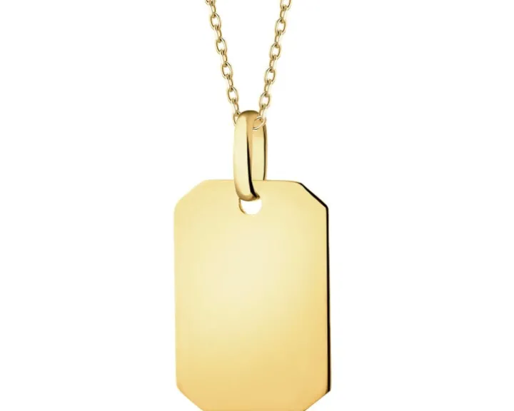 Złota zawieszka - nieśmiertelnik