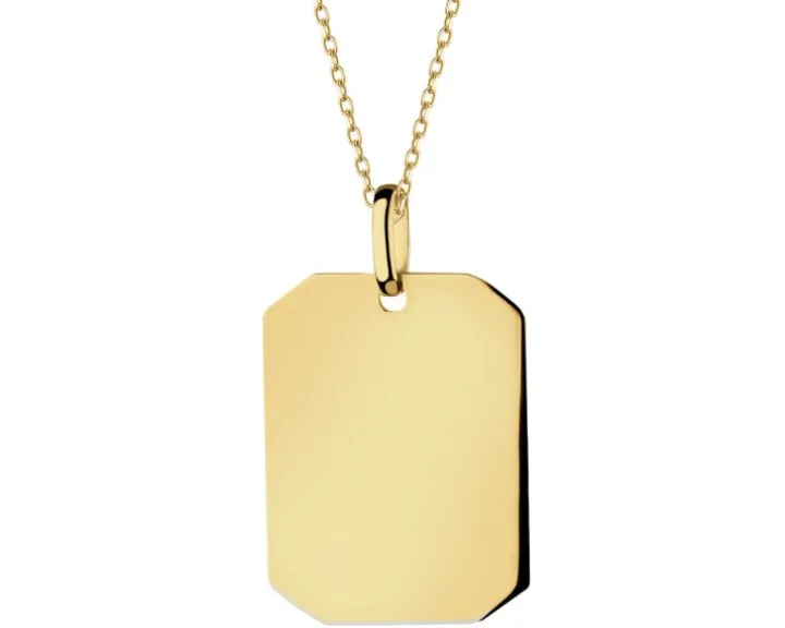 Złota zawieszka - nieśmiertelnik