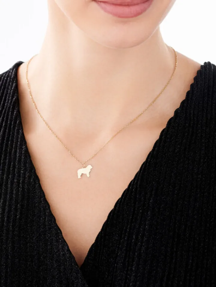 Złota zawieszka - nowofundland