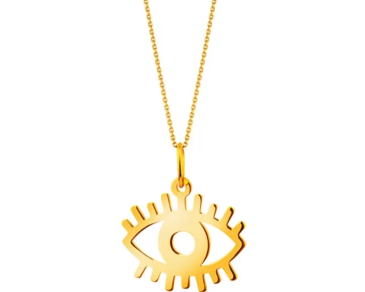 Złota zawieszka - oko