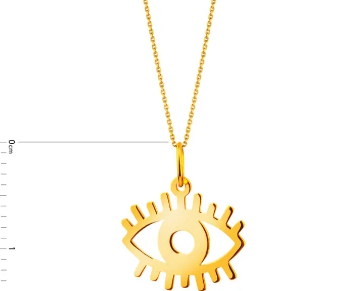 Złota zawieszka - oko