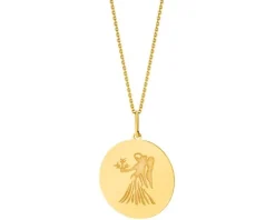 Złota zawieszka - Panna