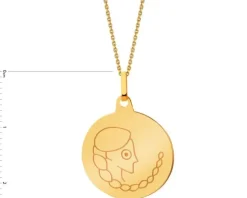 Złota zawieszka - Panna