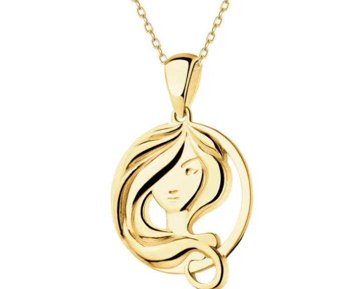 Złota zawieszka - Panna