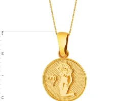 Złota zawieszka - Panna