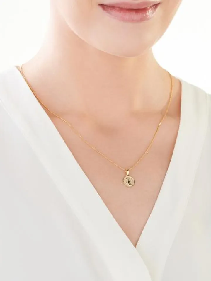 Złota zawieszka - Panna