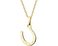 Złota zawieszka - podkowa