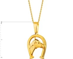 Złota zawieszka - podkowa