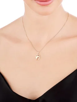 Złota zawieszka - podkowa