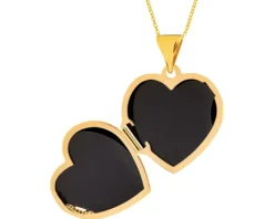 Złota zawieszka - puzderko - serce, drzewko