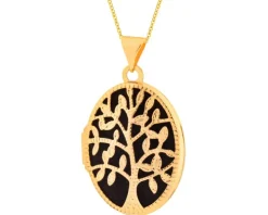 Złota zawieszka - puzderko - drzewko