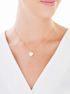 Złota zawieszka - puzderko - serce