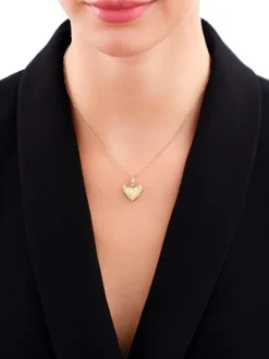 Złota zawieszka - puzderko - serce