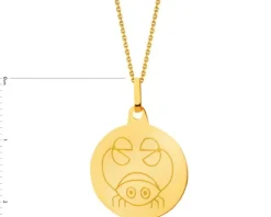 Złota zawieszka - Rak