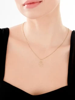 Złota zawieszka - ręka Fatimy