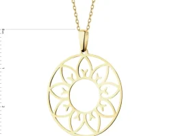 Złota zawieszka - rozeta