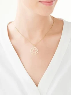 Złota zawieszka - rozeta