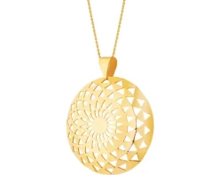 Złota zawieszka - rozeta