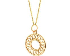 Złota zawieszka - rozeta