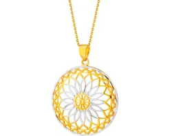 Złota zawieszka - rozeta