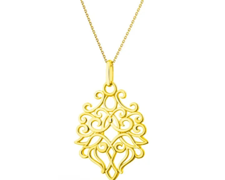 Złota zawieszka - rozeta