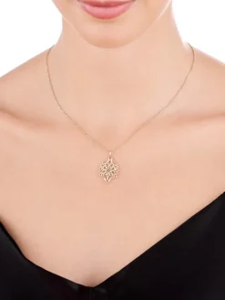 Złota zawieszka - rozeta