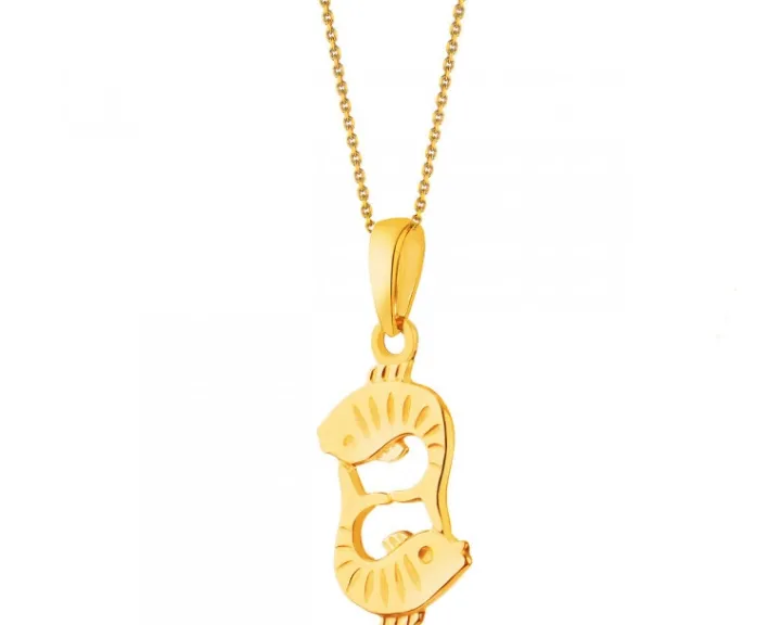 Złota zawieszka - Ryby