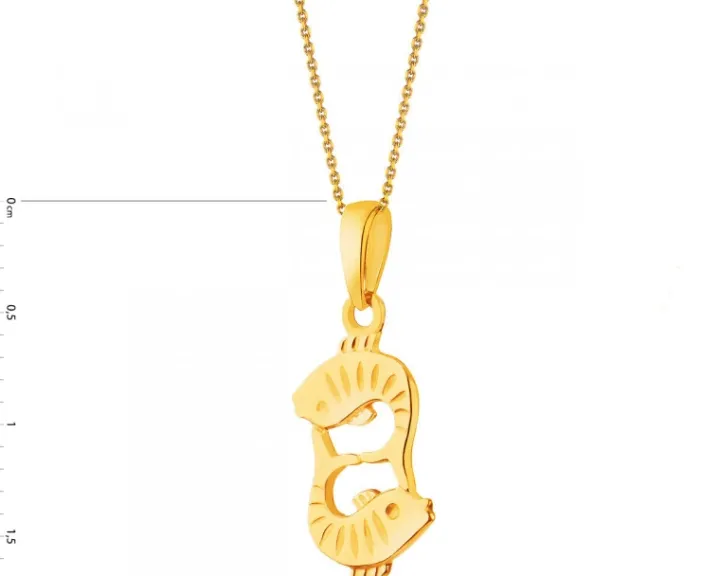 Złota zawieszka - Ryby