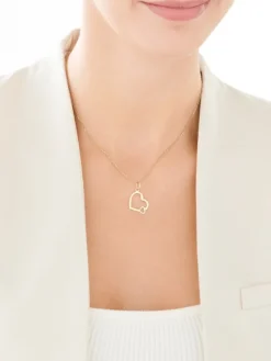 Złota zawieszka - serca